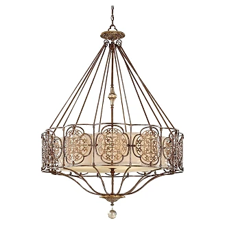 Feiss Hengende Lampe Quadra Marcella Britisk Bronsee, Oxiderad Bronse