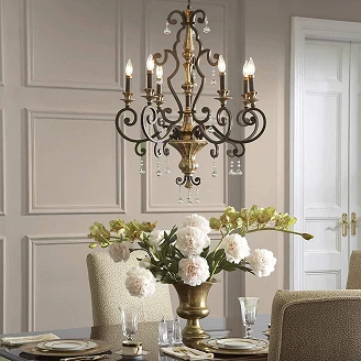 Quoizel Hengende Lampe Hexa Marquette Heirloom