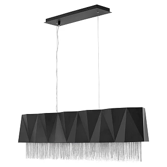 Hinkley Hengende Lampe Hexa Zuma Alpha Satin Svart, Sølv