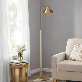 Alora Mood Gulvlampe Remyck Børstet Gull