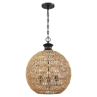 Quoizel Hengende Lampe Trio Casablanca Beta Palladisk Bronse