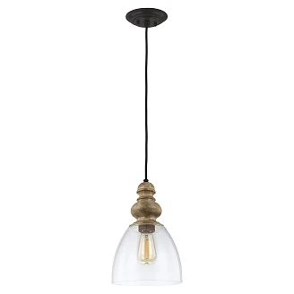Feiss Hengende Lampe Matrimonio Drivved, Mørk værbitt sink