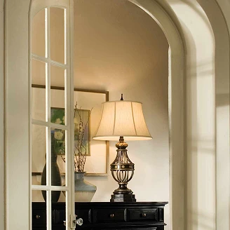 Feiss Bordlampe Augustine Antikbrun