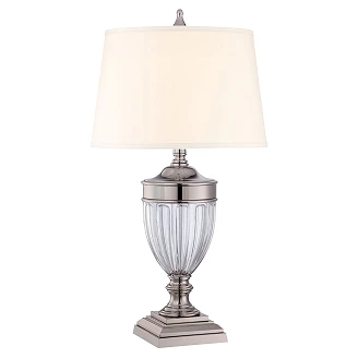 Quoizel Bordlampe Dennison Polert Nikkel