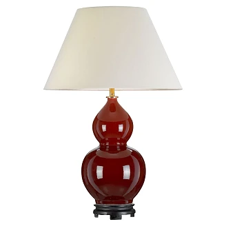 Designer's Lightbox Bordlampe Harbin Oxblood