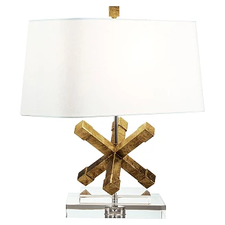 Gilded Nola Bordlampe Jackson Square Slitt Gull