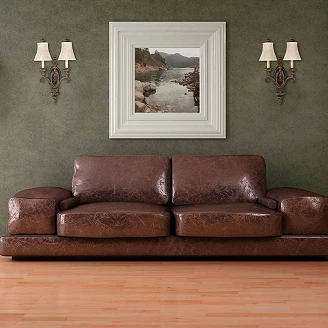 Feiss Vegglampe Duo Opp Drawing Room Valnöt