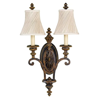 Feiss Vegglampe Duo Opp Drawing Room Valnöt