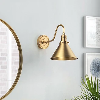 Elstead Vegglampe Provence Aldret Messing