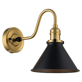 Elstead Vegglampe Provence Aldret Messing, Matt Svart