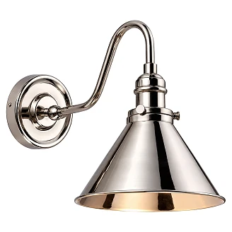 Elstead Vegglampe Provence Polert Nikkel