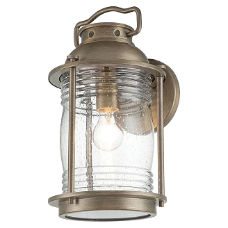 Kichler Vegglampe L Ashland Bay Polert Bronsee