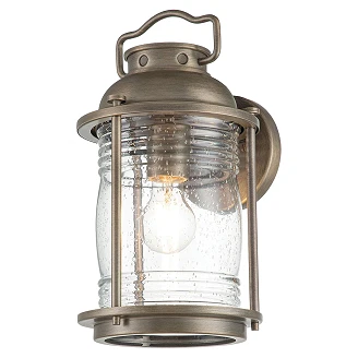 Kichler Vegglampe M Ashland Bay Polert Bronsee
