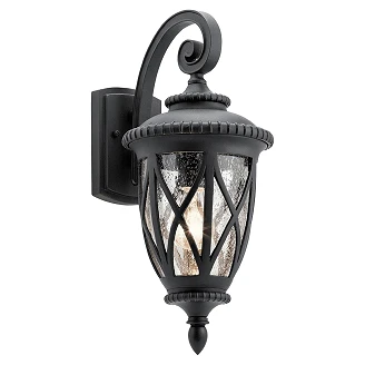 Kichler Vegglampe M Admirals Cove Teksturert Svart