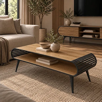 Sofabord Yukon Naturlig Hikora-Eg 120 cm