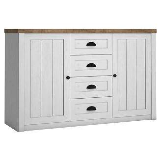 Skjenk Florda Andersen Furu 4 Skuffer & 2 Dører 43x130 cm