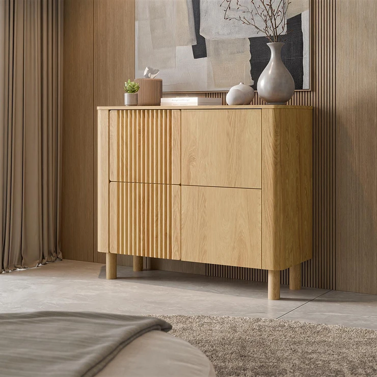 Skjenk Nuvarel Hickory-Eik 110 cm