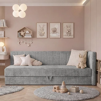 Sovesofa Luvanor Grå med Oppbevaring