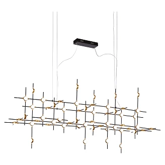 Taklampe Livaro Svart, Gull