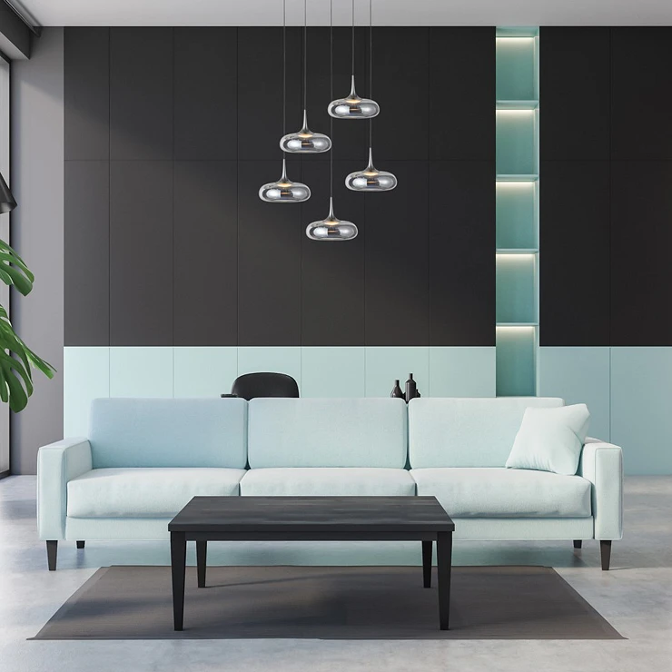 Taklampe Penta Calvero Sølv