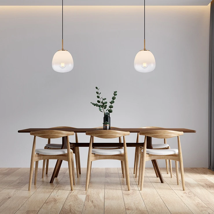 Taklampe Navero Svart, Messing