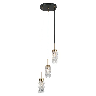 Taklampe Trio Elvanto Svart, Gull