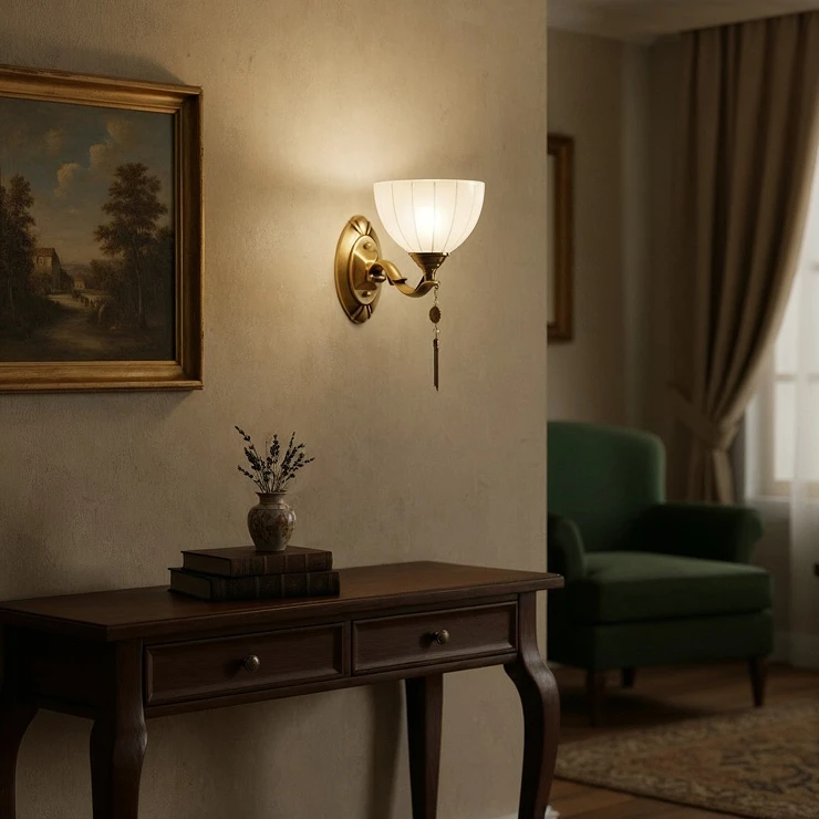 Vegglampe Larevo Gull