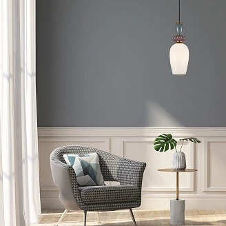 Taklampe Nolira Blå, Rosa