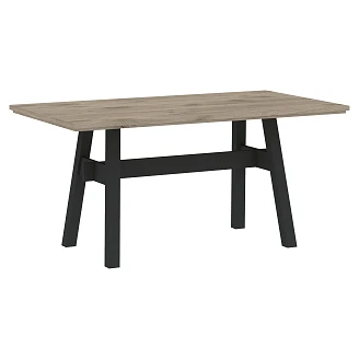 Spisebord Livora Eik Viking, Svart 90x160 cm