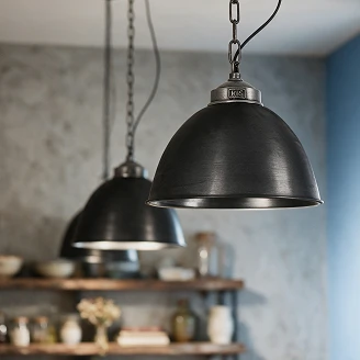 KS Verlichting Pendellampe II Loft Antrasitt Ø33 cm