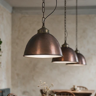 KS Verlichting Pendellampe II Loft Bronse, Kobber Ø33 cm