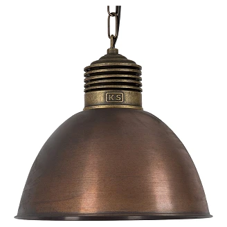 KS Verlichting Pendellampe Loft Kobber Ø33 cm