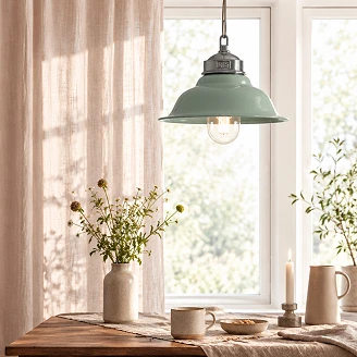KS Verlichting Pendellampe Porto Grønn Ø30 cm