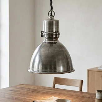 KS Verlichting Pendellampe Dipper Antikk Sølv Ø29 cm
