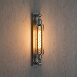 KS Verlichting Vegglampe Astor Antikk Sølv