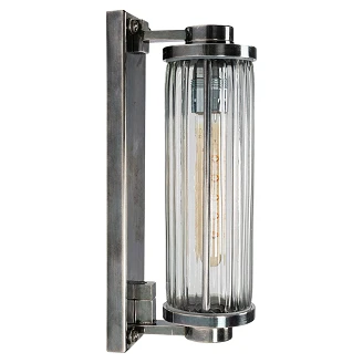 KS Verlichting Vegglampe Porter Antikk Sølv