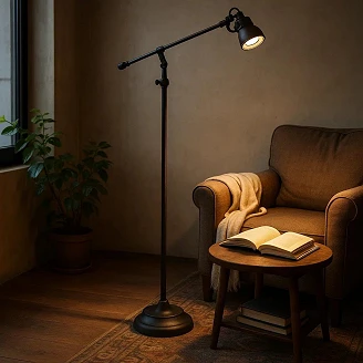 KS Verlichting Gulvlampe Indigo Svart