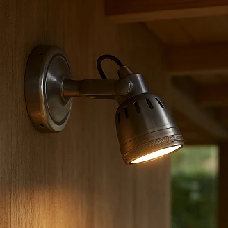 KS Verlichting Spotlight Uno Indigo Antikk Sølv