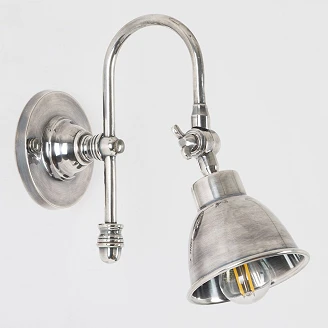 KS Verlichting Vegglampe Pasco Sølv