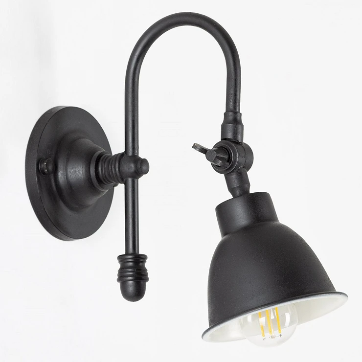 KS Verlichting Vegglampe Pasco Svart