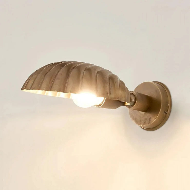 KS Verlichting Vegglampe Belize Messing