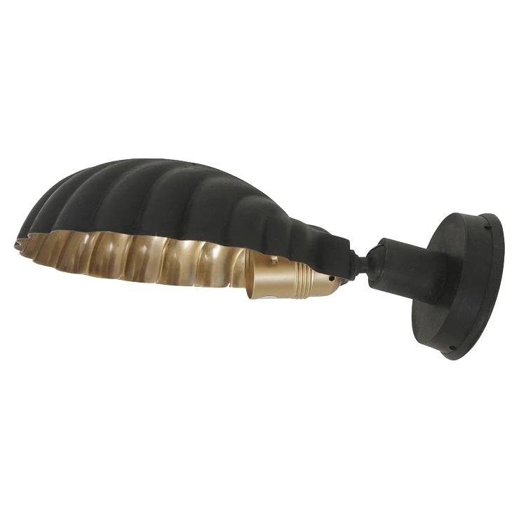 KS Verlichting Vegglampe Belize Svart, Messing