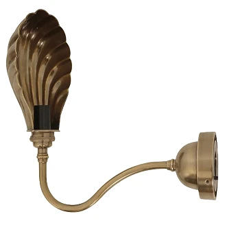 KS Verlichting Vegglampe Biscay Messing