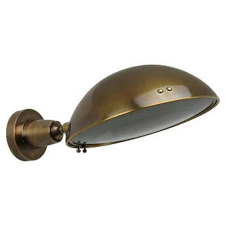 KS Verlichting Vegglampe Gisborne Antikk Messing