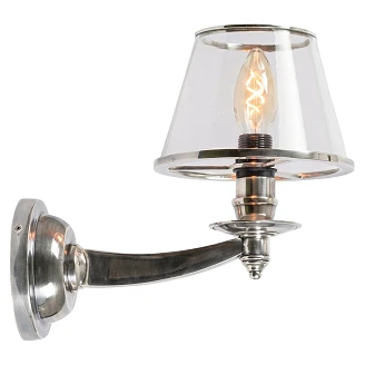 KS Verlichting Vegglampe Dufay Antikk Sølv