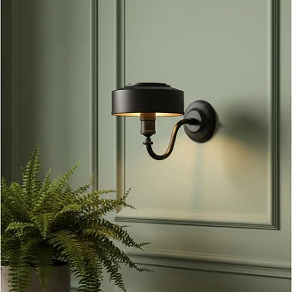 KS Verlichting Vegglampe Antibes Svart
