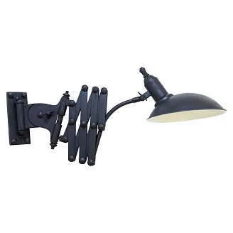 KS Verlichting Vegglampe Uttrekkbar Jazz Svart