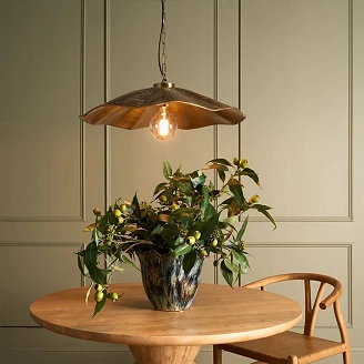 KS Verlichting Pendellampe Manta Messing Ø71 cm