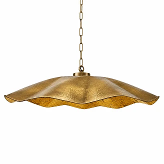 KS Verlichting Pendellampe XL Manta Messing Ø99 cm