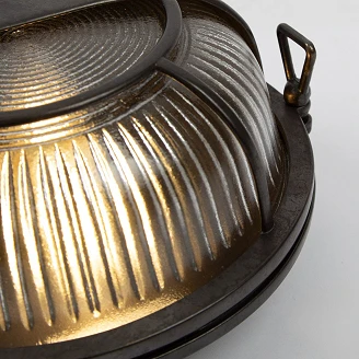KS Verlichting Vegglampe Portimao Svart, Bronse